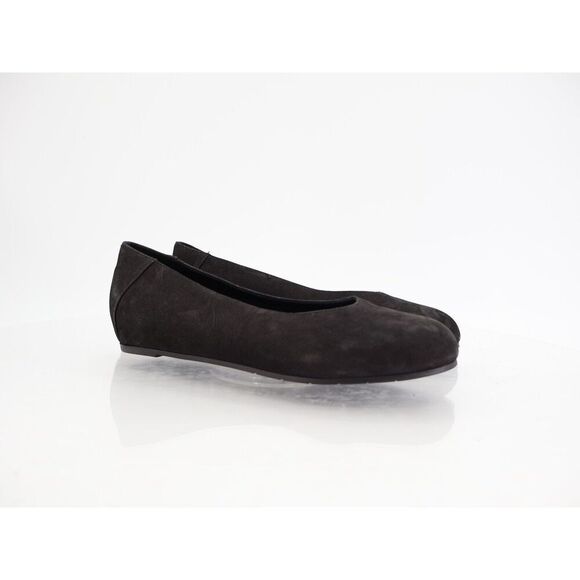 Eileen Fisher Women Una Hidden Wedge Ballet Flats Size 6 Black Suede Round Toe - Picture 2 of 9